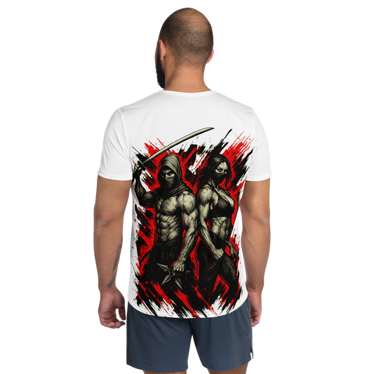 Men's athletic t-shirt Futatsu no Kage (White)