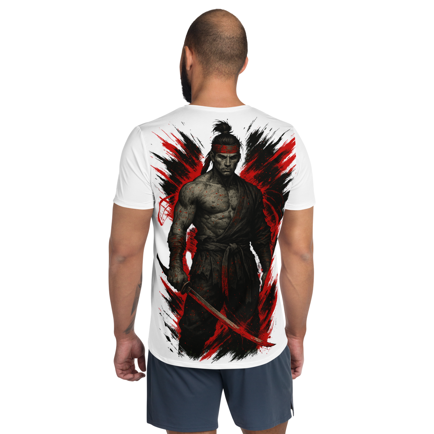 Men's athletic t-shirt Ashwalker (White)