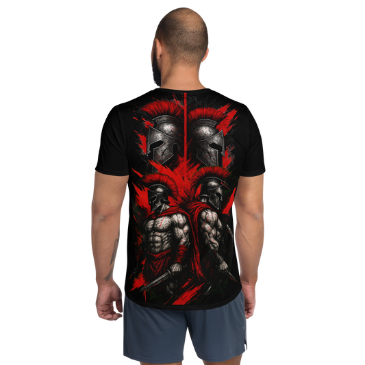 Men's athletic t-shirt Spartan Brotherhood (Black)