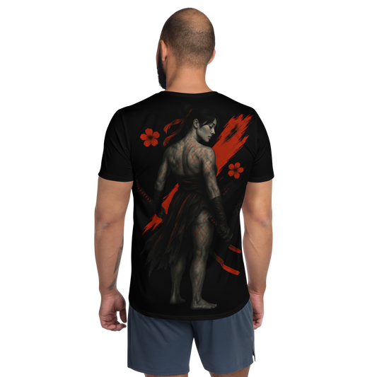 Men's athletic t-shirt Woundwalker (Black)