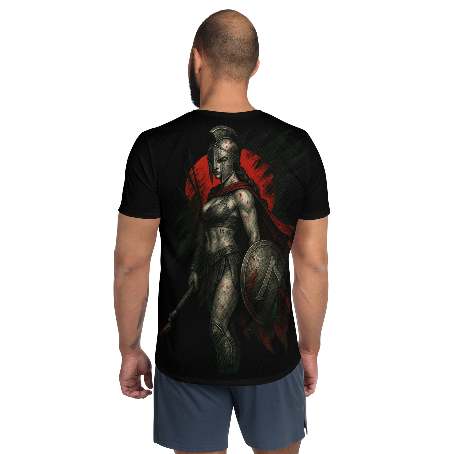 Men's athletic t-shirt The Iron Hymn (Black)