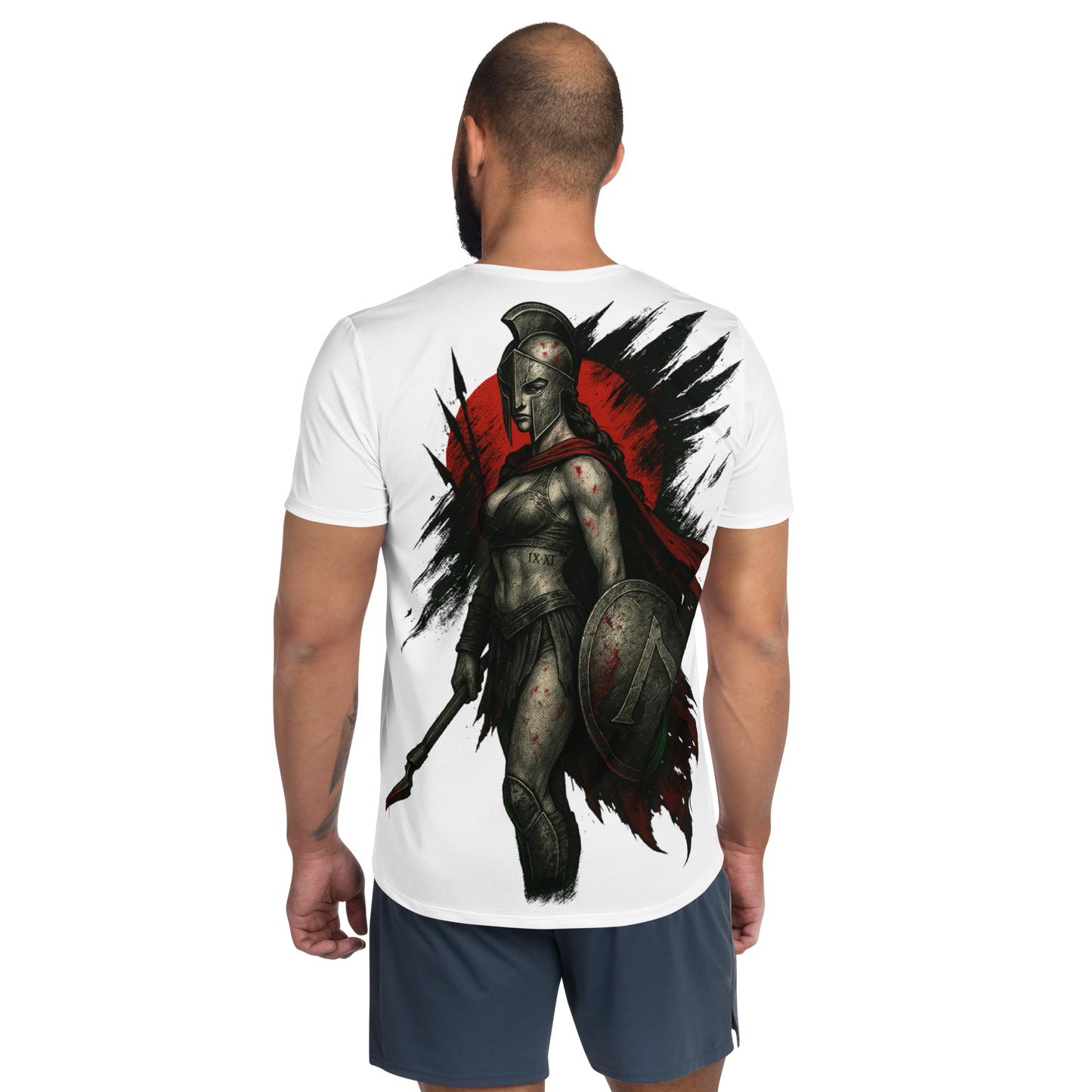 Men's athletic t-shirt The Iron Hymn (White)