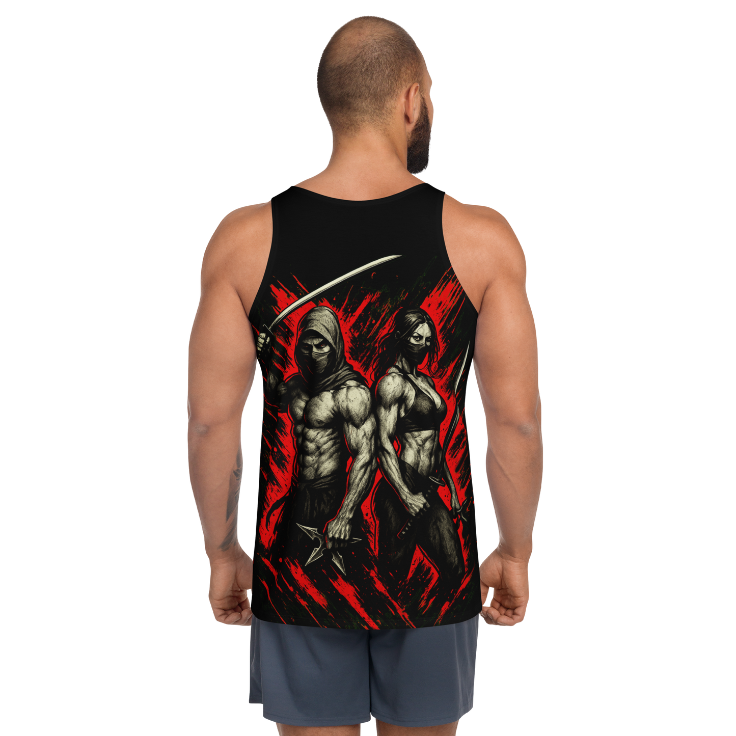 Unisex Tank Top Futatsu no Kage (Black)