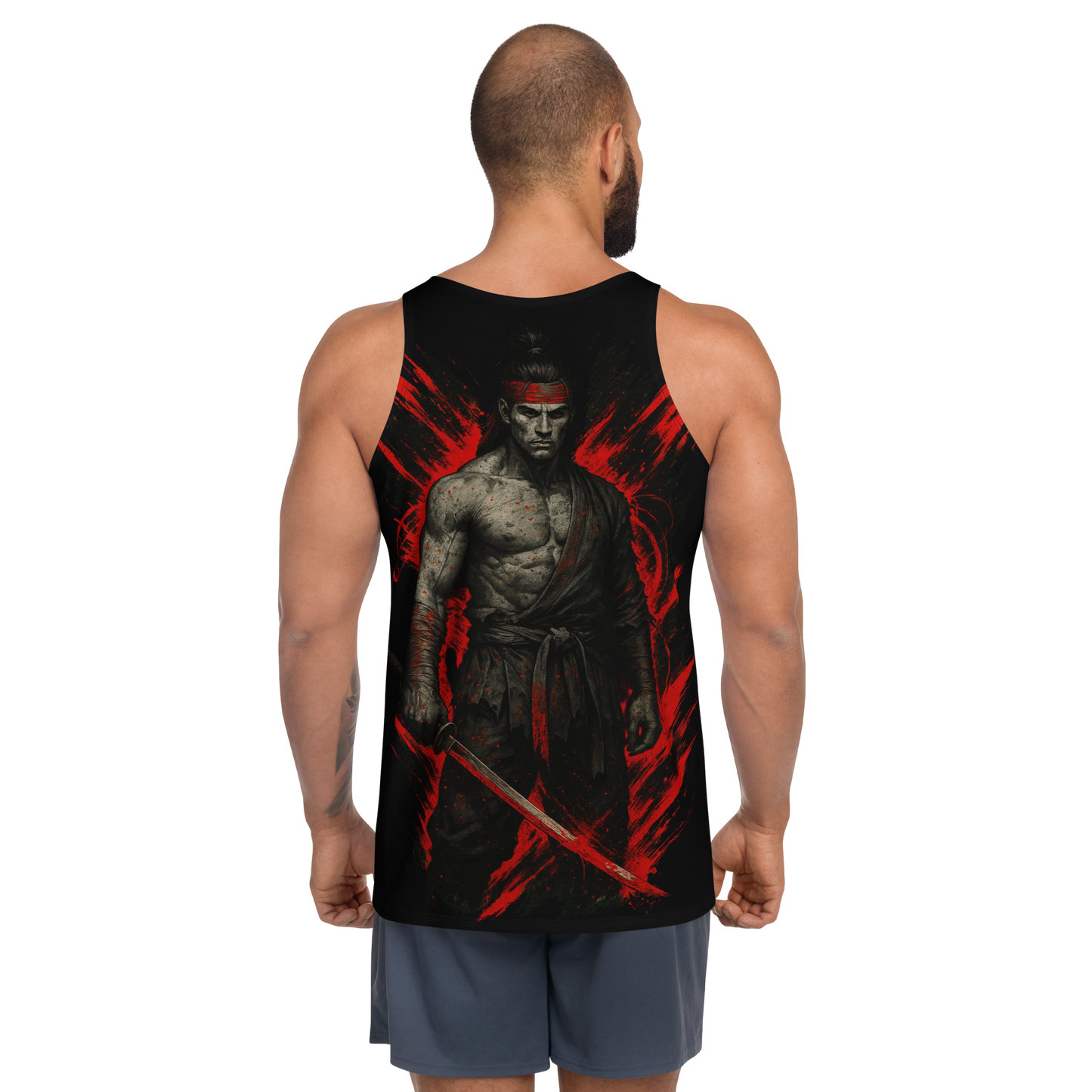 Unisex Tank Top Akaryu no Kenshi (Black)