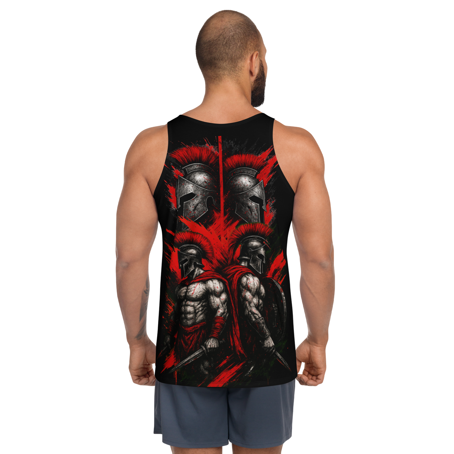 Unisex Tank Top Spartan Brotherhood (Black)