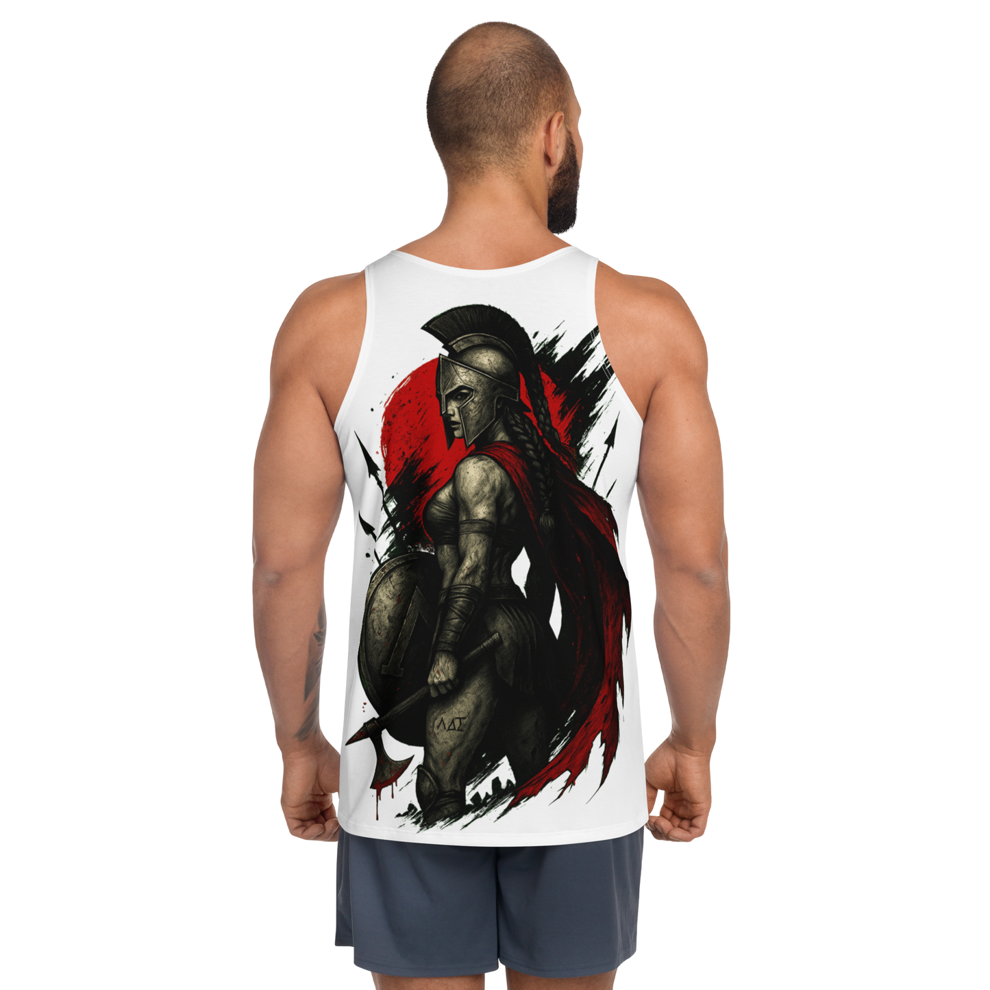 Unisex Tank Top The Axe of Lacedaemon (White)