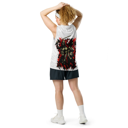 Unisex gym jersey Futatsu no Kage (White)