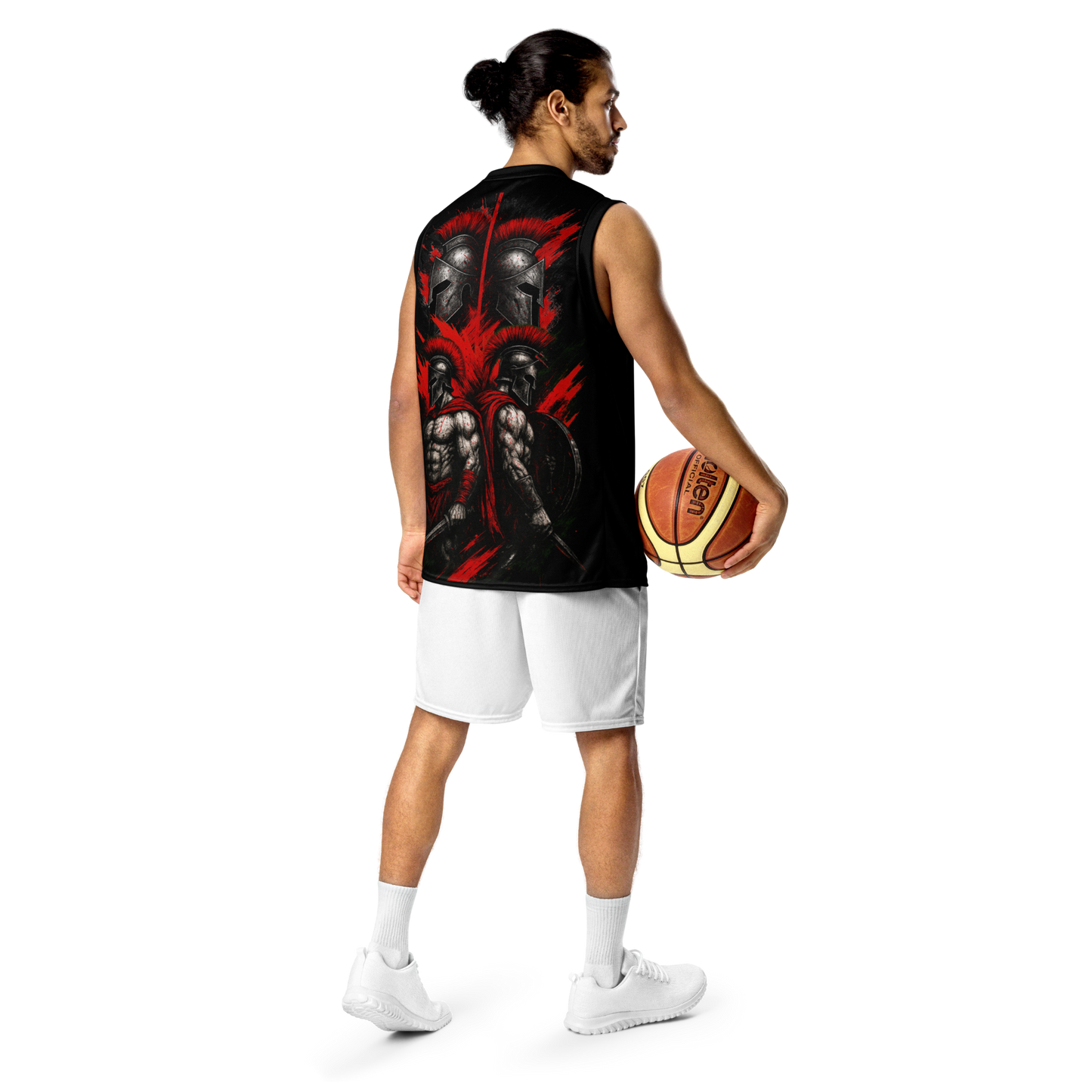 Unisex gym jersey Spartan Brotherhood (Black)
