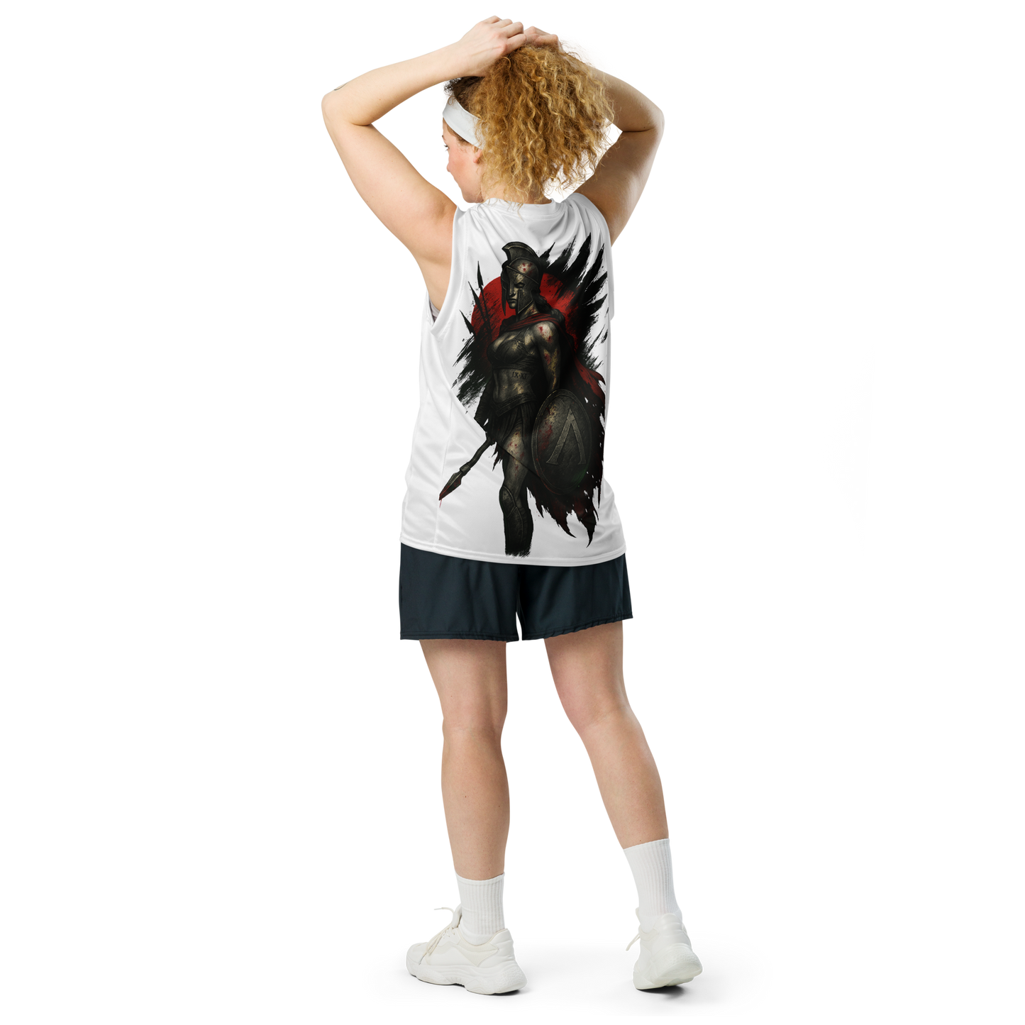 Unisex gym jersey The Iron Hymn (White)
