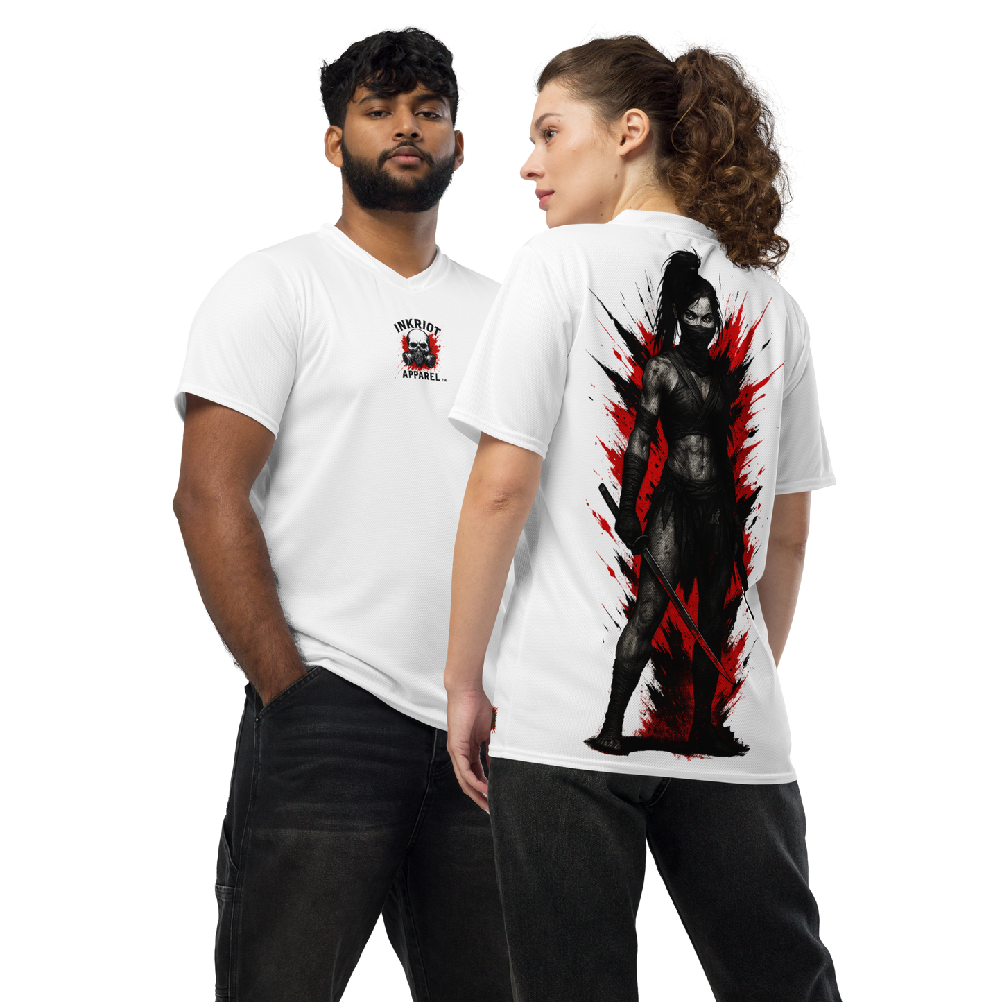 Unisex sports jersey Kurohana no Shi (White)