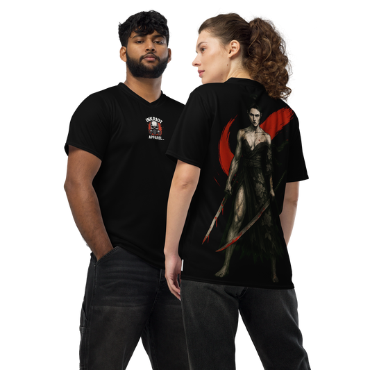 Unisex sports jersey Kiss of the Blade (Black)