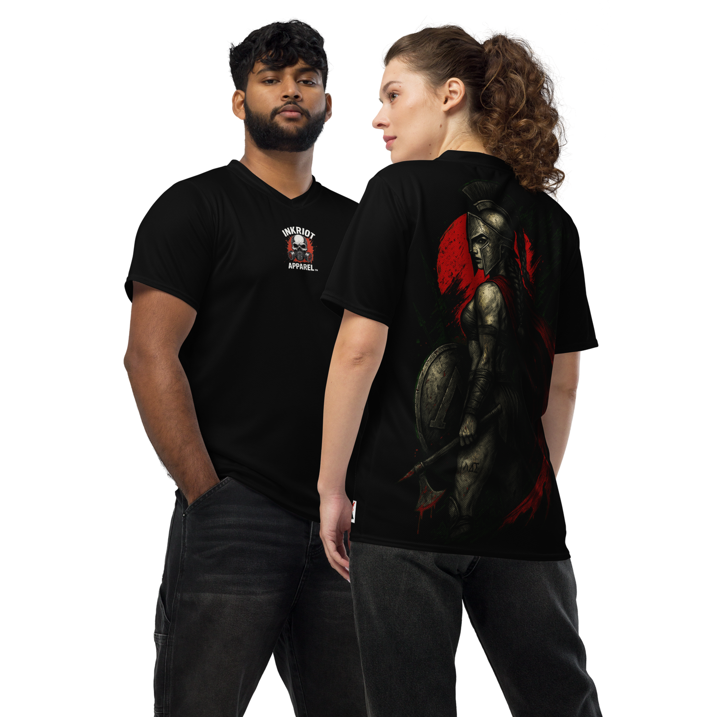 Unisex sports jersey The Axe of Lacedaemon (Black)