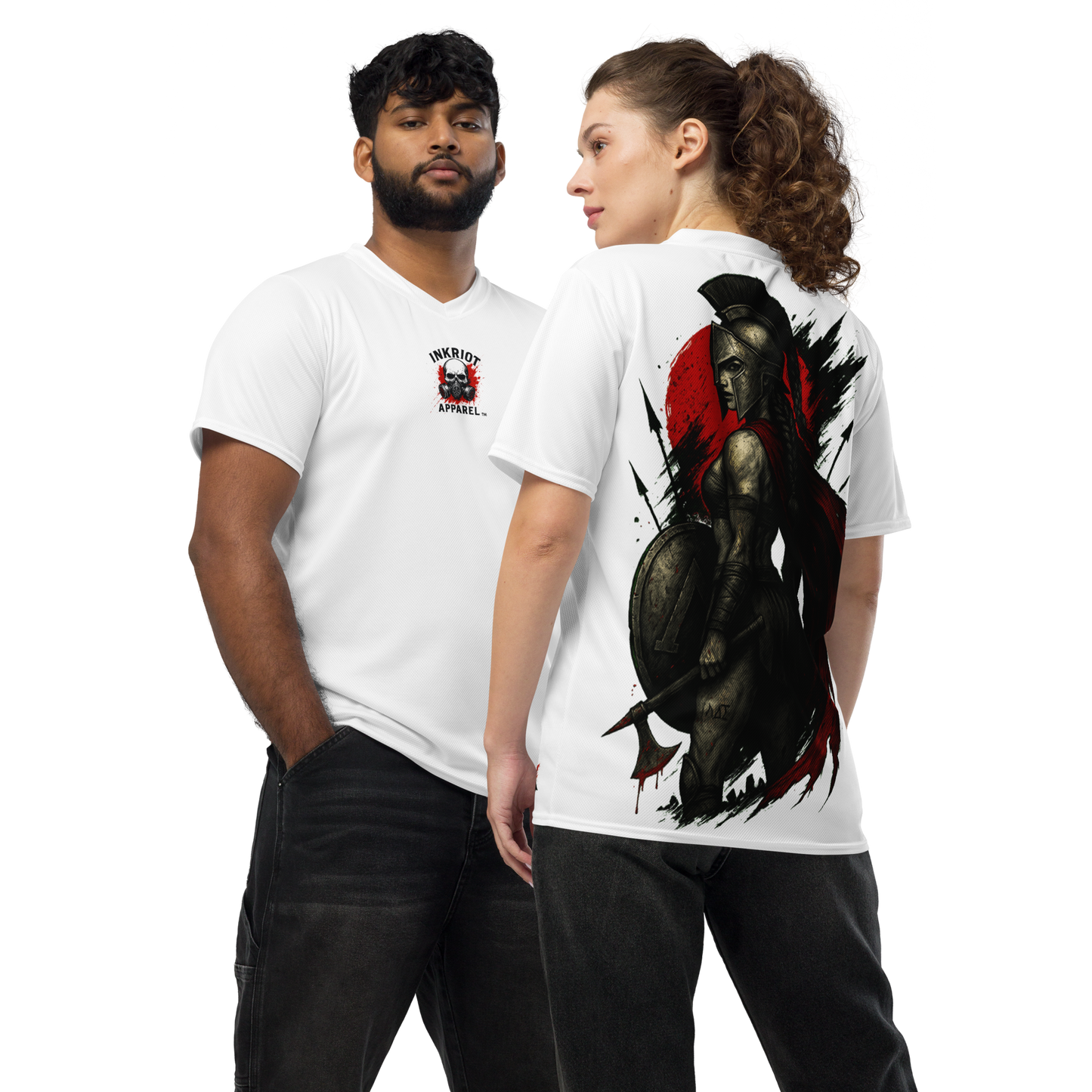 Unisex sports jersey The Axe of Lacedaemon (White)