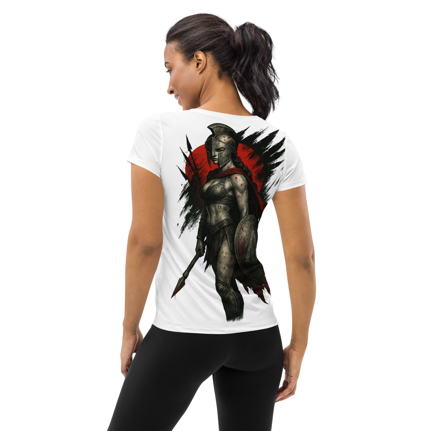 Women's athletic t-shirt The Iron Hymn (White)