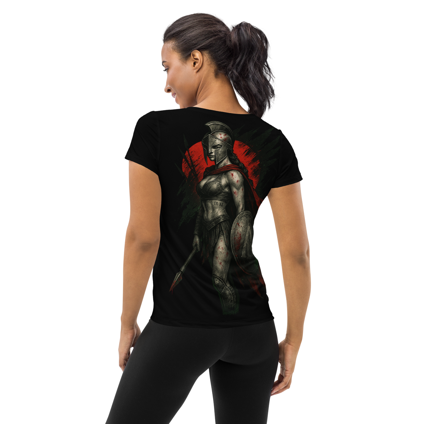 Women's athletic t-shirt The Iron Hymn (Black)