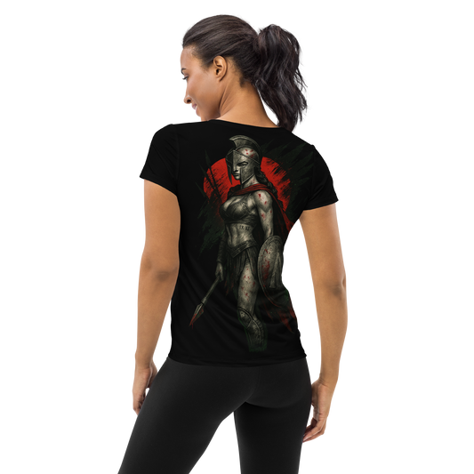 Women's athletic t-shirt The Iron Hymn (Black)