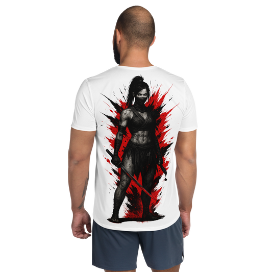 Men's athletic t-shirt Kurohana no Shi (White)