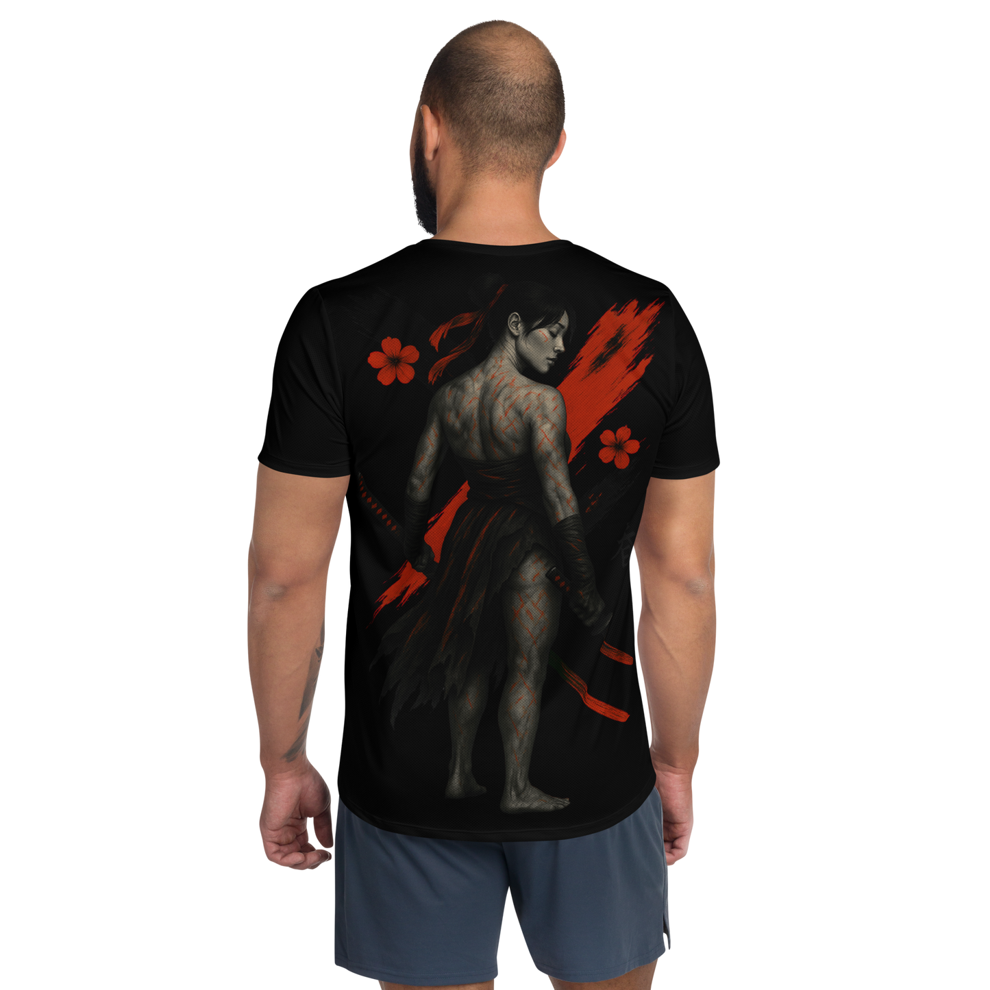 Men's athletic t-shirt Woundwalker (Black)