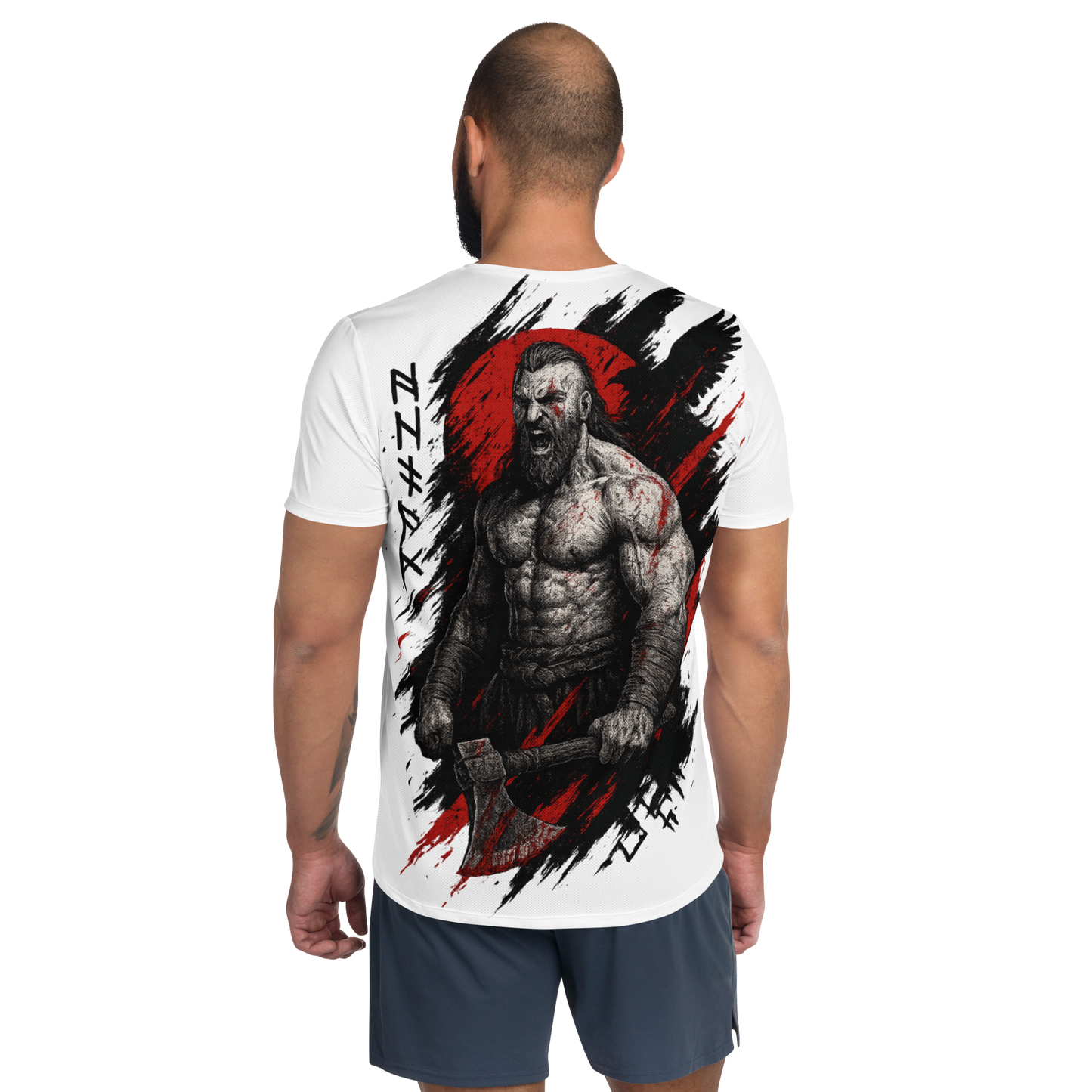 Men's athletic t-shirt Ragewalker (White)
