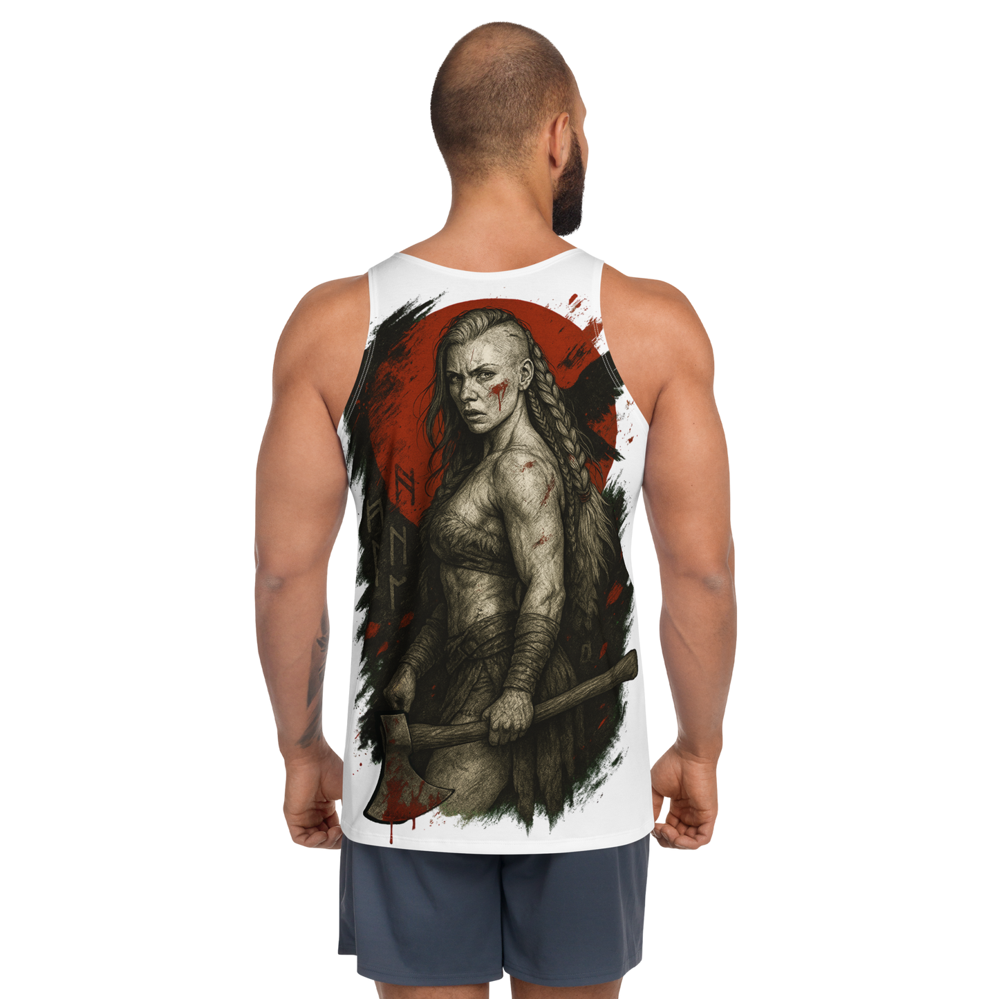 Unisex Tank Top Freyjas Wrath (White)