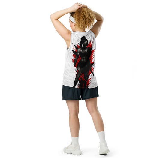 Unisex gym jersey Kurohana no Shi (White)