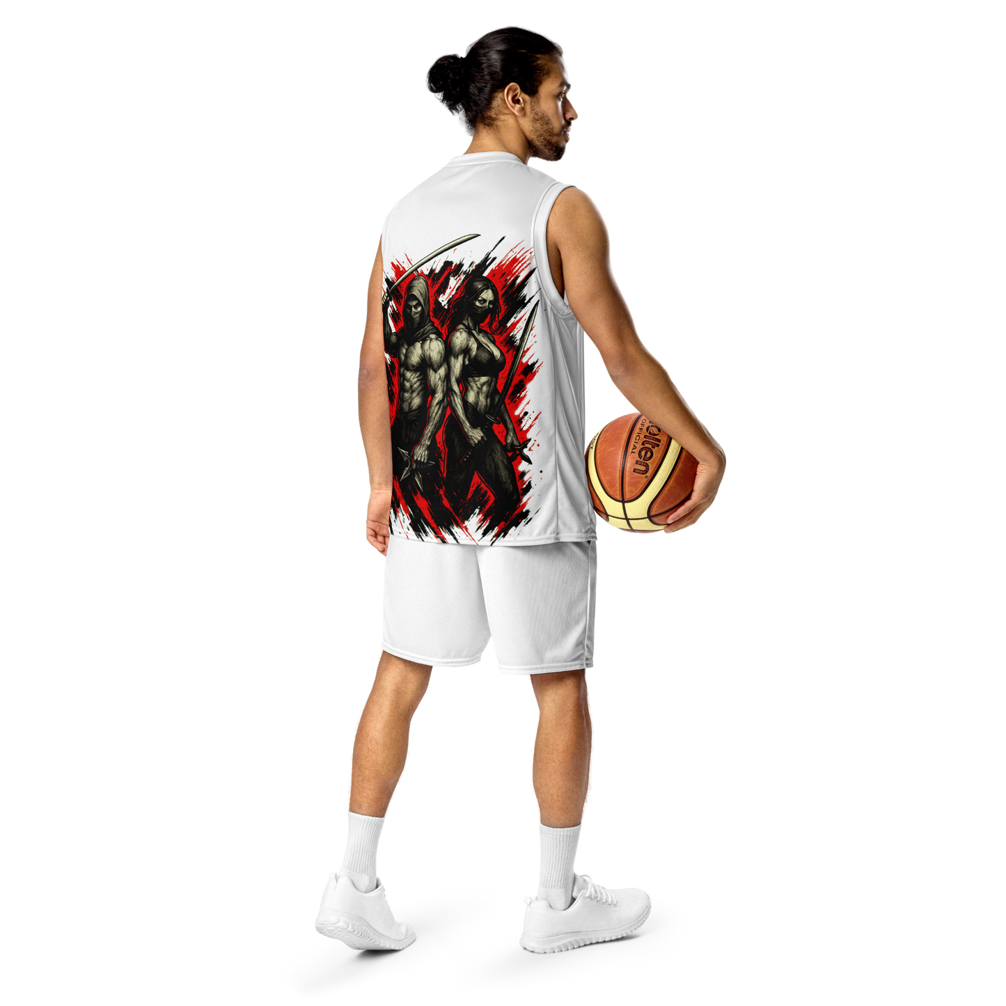 Unisex gym jersey Futatsu no Kage (White)