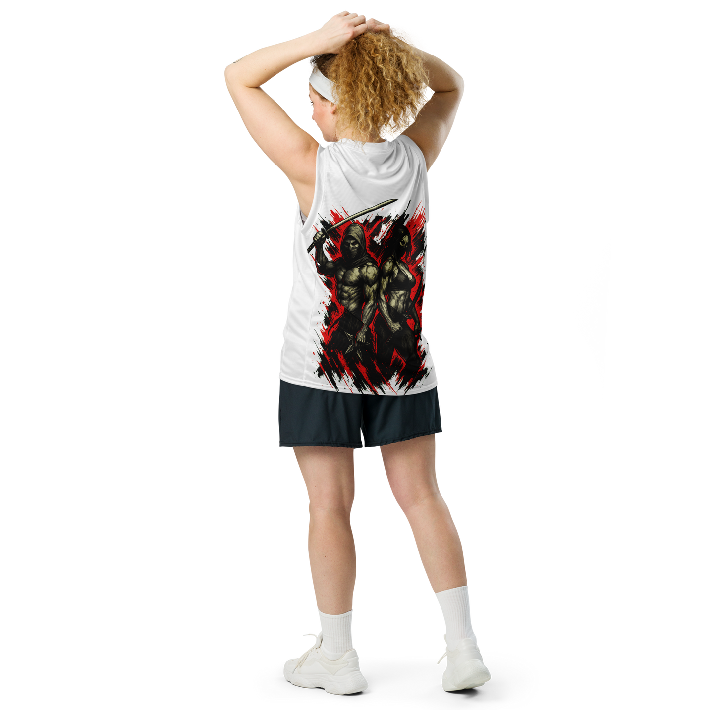 Unisex gym jersey Futatsu no Kage (White)
