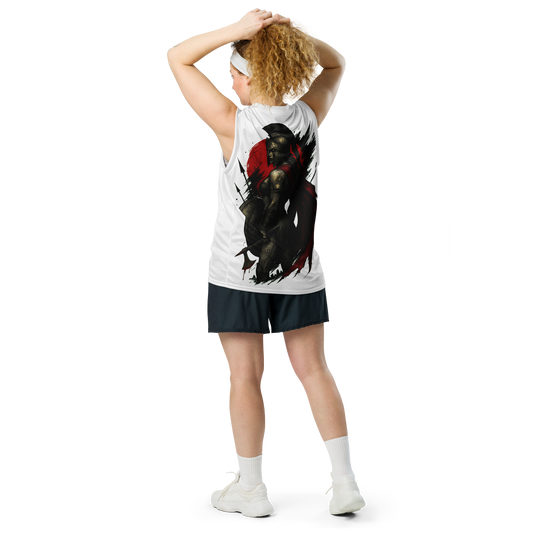 Unisex gym jersey The Axe of Lacedaemon (White)