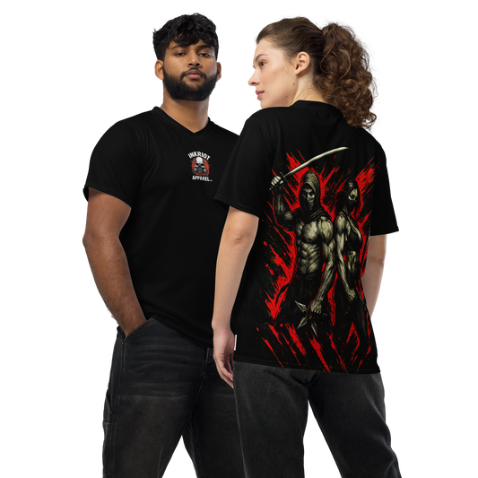 Unisex sports jersey Futatsu no Kage (Black)