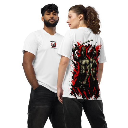Unisex sports jersey Futatsu no Kage (White)