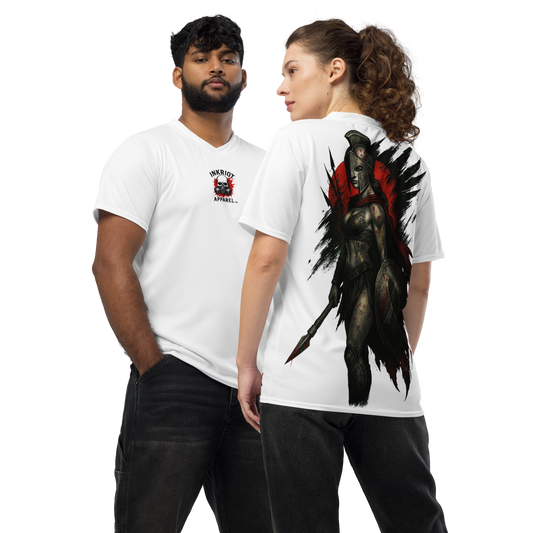 Unisex sports jersey The Iron Hymn (White)