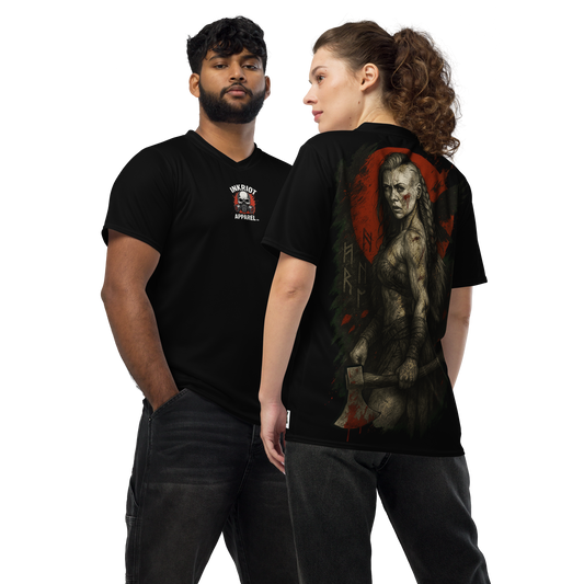 Unisex sports jersey Freyjas Wrath (Black)