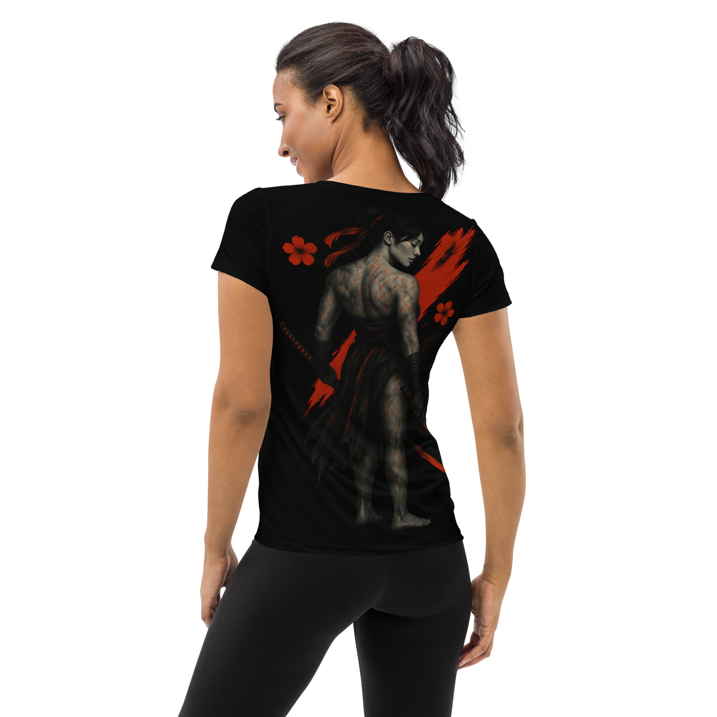 Women's athletic t-shirt Woundwalker (Black)