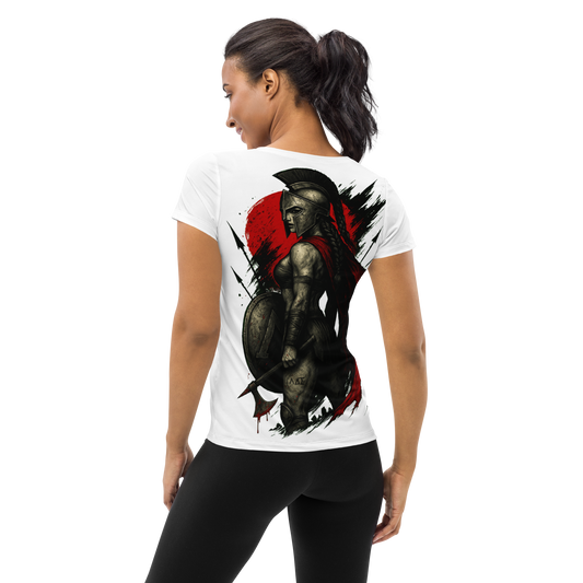 Women's athletic t-shirt The Axe of Lacedaemon (White)